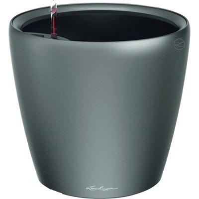 Lechuza Plastový samozavlažovací kvetináč Classico Color LS 28 x 26 cm antracitový