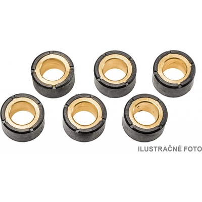 valčeky variátora (priemer 16 x 13 mm), váha 3,5 g, Athena (sada 6 ks)