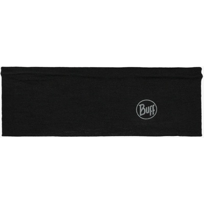 Čelenka Buff Merino Lightweight Headband - solid black