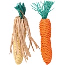 Trixie Sisalová mrkvička a kukuřice 15 cm (2 ks)