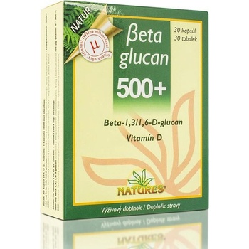 Natures Beta glucan 500+ 30 kapslí