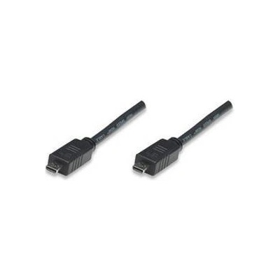 Manhattan Micro HDMI кабел с Ethernet Micro HDMI мъжки към Micro HDMI мъжки MANHATTAN 3м, 326650