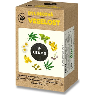 Leros Bylinný čaj veselost 20 x 1,8 g