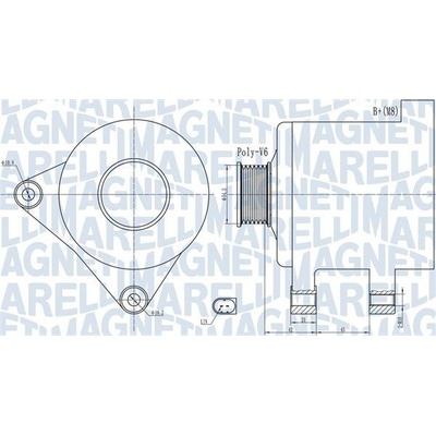 Alternátor MAGNETI MARELLI 063732091010