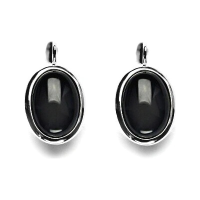 Čištín zlaté onyx přírodní černý achát bílé zlato NK 1454