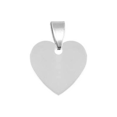 Šperky4U Ocelový přívěšek srdíčko malé 20 x 20 mm DR1232-S