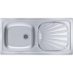Alveus Basic - Мивка 86х44 см, неръждаема стомана 1008844 (1008844) Мивка за вграждане
