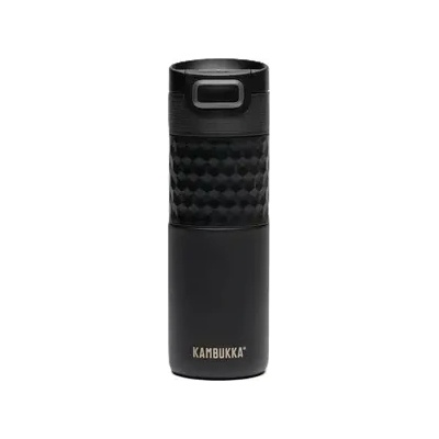 KAMBUKKA Термочаша от неръждаема стомана Kambukka Etna Grip с термокапак 3 в 1 Snapclean®, 500 мл, Black Velvet (11-01060)
