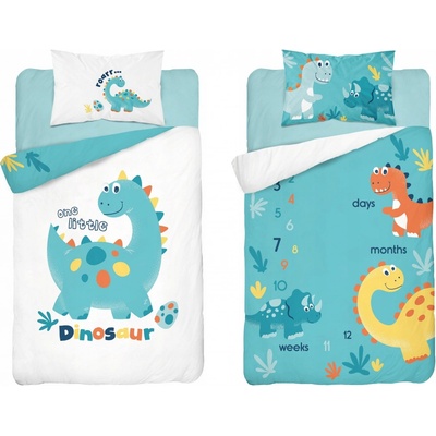 Detexpol obliečky Dino zelené 100 x 135 cm 40 x 60 cm