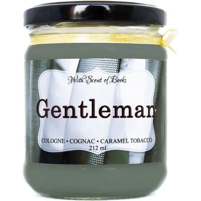 With Scent of Books Ароматна свещ - Gentleman, 212 ml (GENTLEMAN 212 ml)