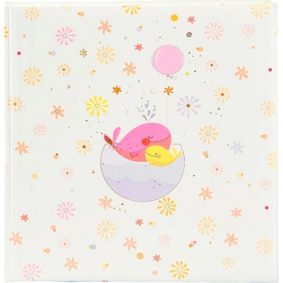 Klasické fotoalbum 60 stran Little Whale pink