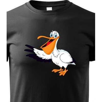 dětské tričko Pelikán černá