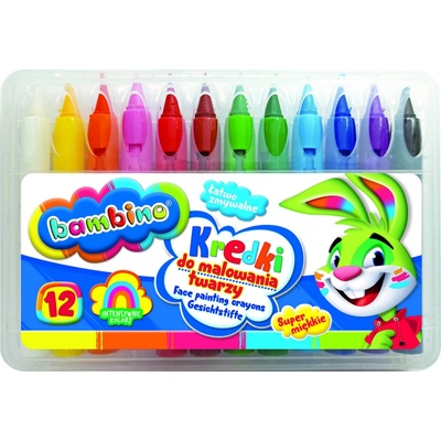 Bambino ceruzky na maľovanie na tvár 12 farieb KX5479