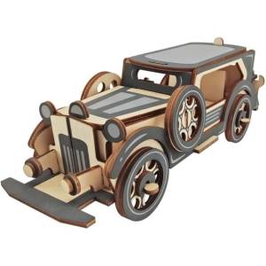 Woodcraft construction kit Woodcraft Дървен 3D пъзел Стара лимузина (XB-G002H)