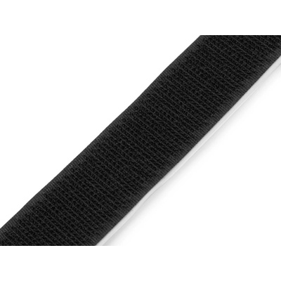 Suchý zip háček samolepicí šíře 25 mm Varianta: 2 černá, Balení: 25 m 62591/163013/290541