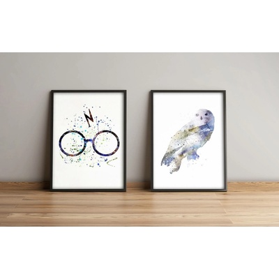 ASIR Obraz na MDF s rámem 2ks HARRY POTTER, ARTEFAKTY 36 x 51 cm