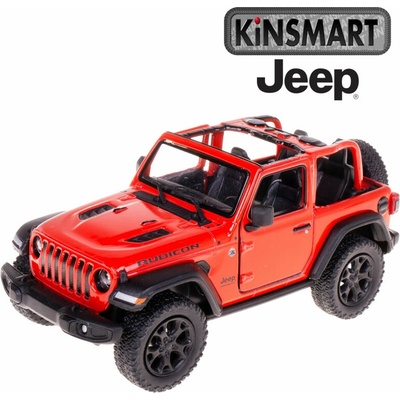 Kinsmart Jeep Wrangler červený 1:34