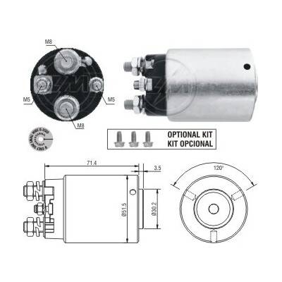 Spínač startéru Delco 1114582