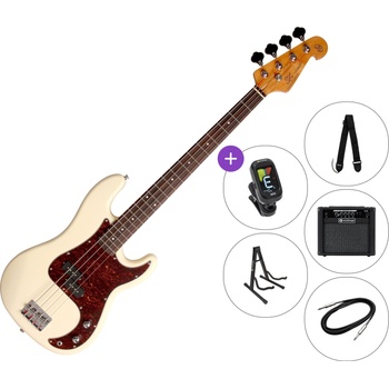 SX SPB62 SET 2 Vintage White Електрическа бас китара