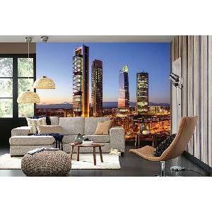 DIMEX ART Самозалепваща се флизелинова фототапета небостъргачи в мадрид 375 x 250 см