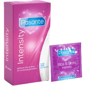 Pasante Ribs & Dots condoms 12pcs