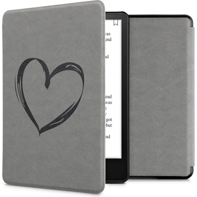 KW Mobile Suede Brushed Heart KW5625806 pre Amazon Kindle Paperwhite 5 2021 šedé