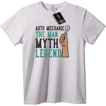 NOONEBRAND Тениска Автомеханик Легенда - S, White