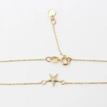 Blink-Blink retiazkový zlatý náramok s diamantom 6108ZDG