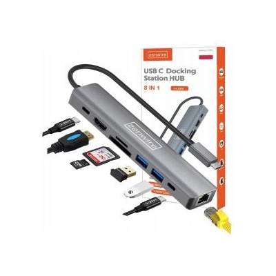 ZENWIRE HUB USB-C Adapter 8-in-1 HDMI Gigabit Ethernet Macbook Pro Air M4