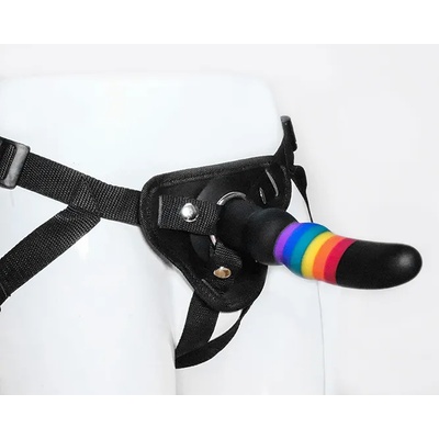 DreamToys Colourful Love Strap On Solid Dildo