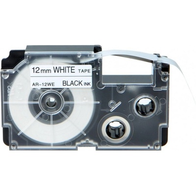 Compatible Съвместима лента за Casio XR - 12WE - 12mm x 8m - черен печат / бял фон KP36493 (36493)