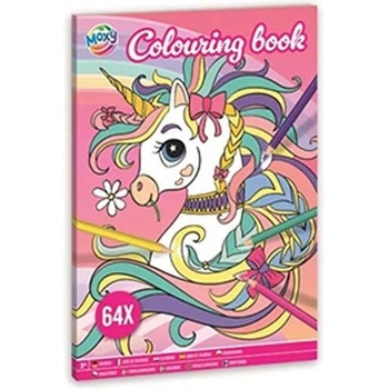 Moxy Книжка за оцветяване Еднорог, А4, 64 страници (5525100191)