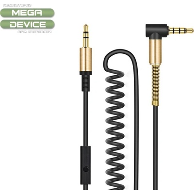 hoco. Аудио кабел AUX UPA02 3.5mm с микрофон 2M , Черен (AUX UPA02)