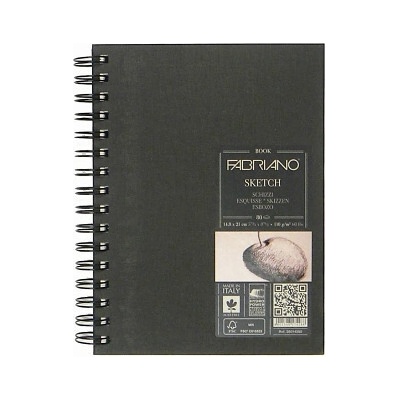 Fabriano skicár 110g/m2 80 listov špirálová väzba /rôzne Veľkosť: A4 21x29,7cm