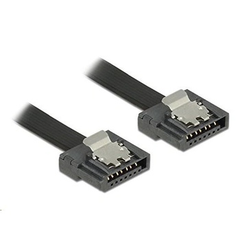 Image 1 of Delock 83839 SATA Flexi кабел, 20 см, черен, метален (83839) (83839)