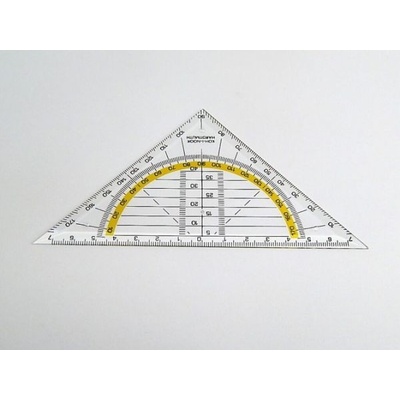 Koh i Noor 703031 trojúhelník 45/113 úhloměr transparentní – Zboží Dáma