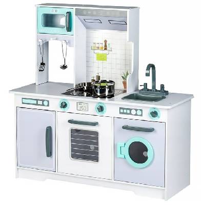 ECOTOYS Dřevěná kuchyně s příslušenstvím Eco Toys - falso