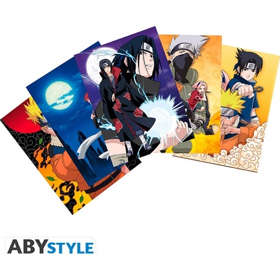 ABYstyle Sada pohlednic Naruto, 5 ks