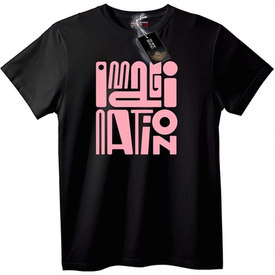 NOONEBRAND Тениска Стилна калиграма - XS, Black