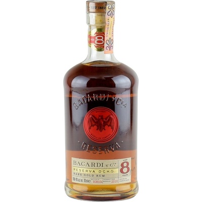 Bacardi Reserva Ocho Puerto Rico 8y 40% 0,7 l (čistá fľaša)