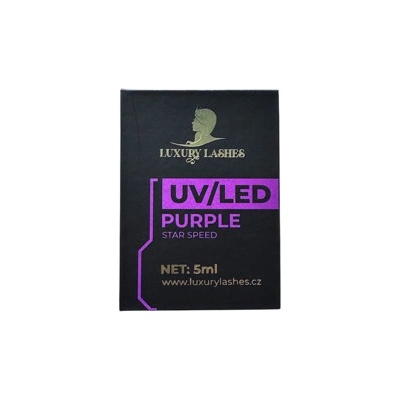 Luxury Lashes UV Lepidlo Fialové 5 ml – Sleviste.cz