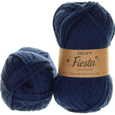Drops Fiesta uni colour 09 navy modrá