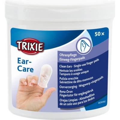 TRIXIE Ear Care Чисти уши - накрайници за пръсти, 50 бр
