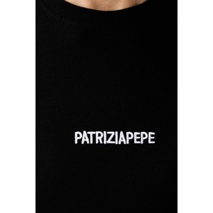 Patrizia Pepe блуза с дълги ръкави дамска от памук с еластан (2M4512.J355)