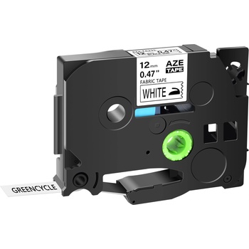 Pro Brother Brother TZe-FA231, 12mm x 3m, черен печат / бял фон, желязо, съвместима лента (TZeFA231)