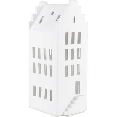 räder Porcelánový svícen dům Gable House 31,5 cm, bílá barva, porcelán