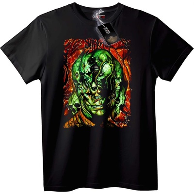 NOONEBRAND Тениска Зелено Ужасно Чудовище - 4XL, Black