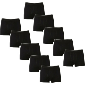Nedeto Комплект от десет - (8+2 безплатни) мъжки боксерки Nedeto basic черни Nedeto | Cheren | МЪЖЕ | S