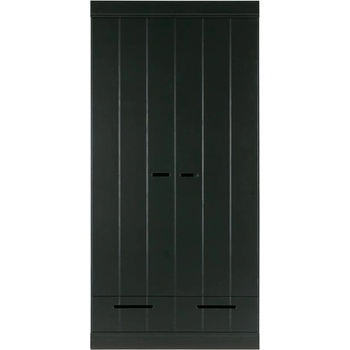 WOOOD Гардероб от черен бор 94x195 cm Connect - WOOOD (360302-Z)