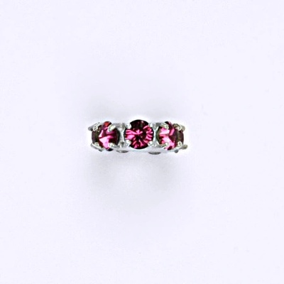 Čištín Korálek 36939784 Stříbrný se swarovski fuchsie krystal P 1371